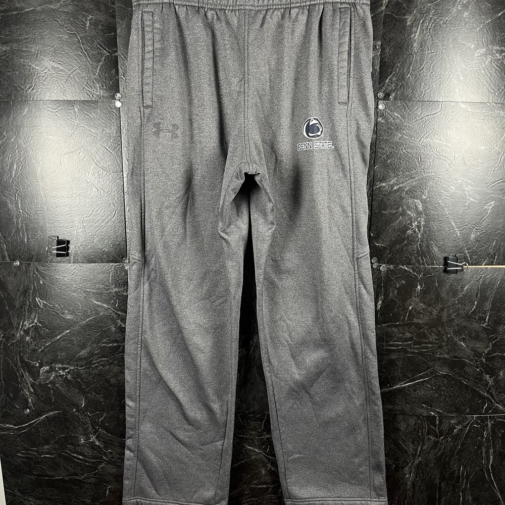 Under Armour Men's Grey Penn State Hem Sweatpants Large